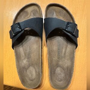 Birkenstock Madrid Black Slides
